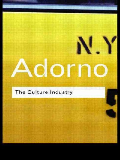 The culture industry : selected essays on mass culture / Theodor W. Adorno ; edited with an introduction by J.M. Bernstein. --.