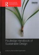 Routledge handbook of sustainable design  Cover Image
