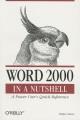 Word 2000 in a nutshell : a power user's quick reference  Cover Image