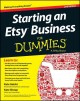 Starting an Etsy Business For Dummies. Cover Image
